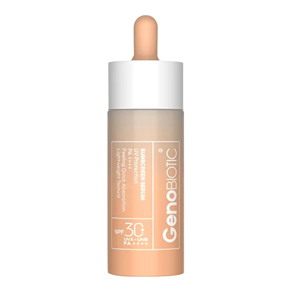 سرم ضد آفتاب صورت و گردن SPF30 ژنوبایوتیک 30 میلی لیتر