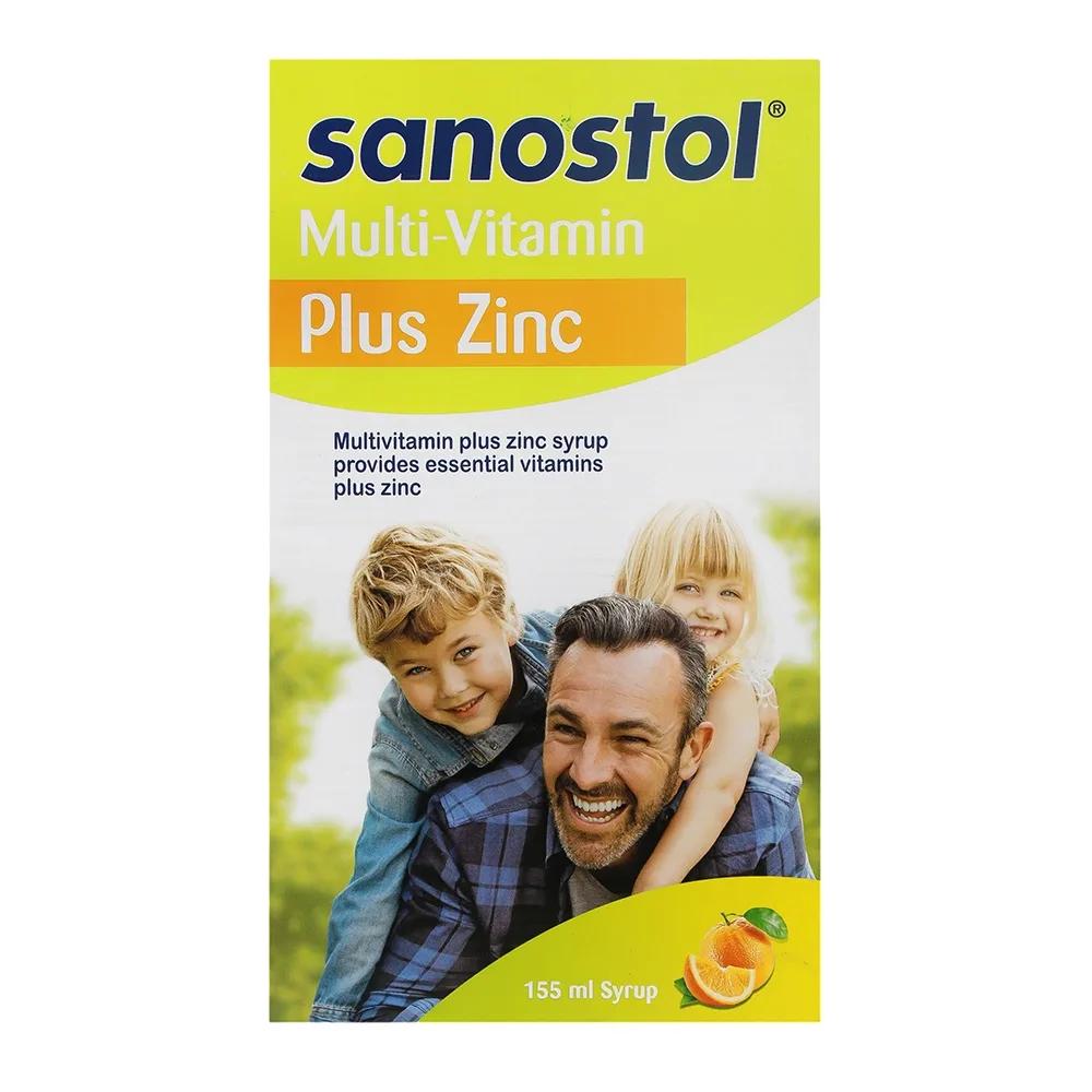 سانستول پلاس زینک شربت 155گرم