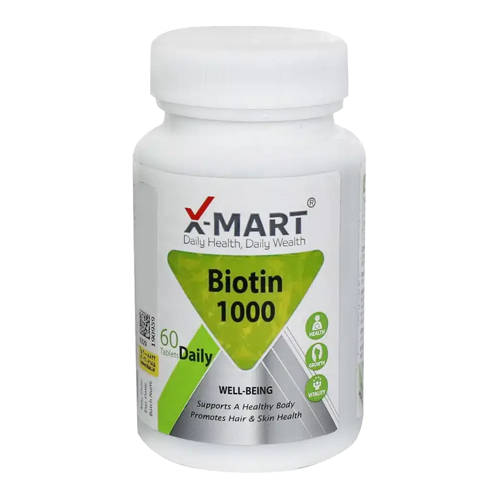 ایکس مارت بیوتین 1000م.گ قرص 60عددی