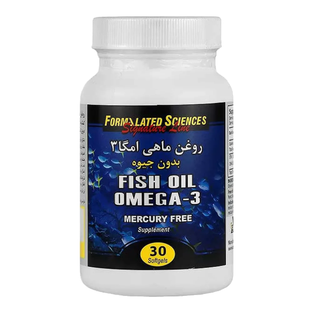 فیش اویل امگا3 بدون جیوه سافت ژل 60عددی