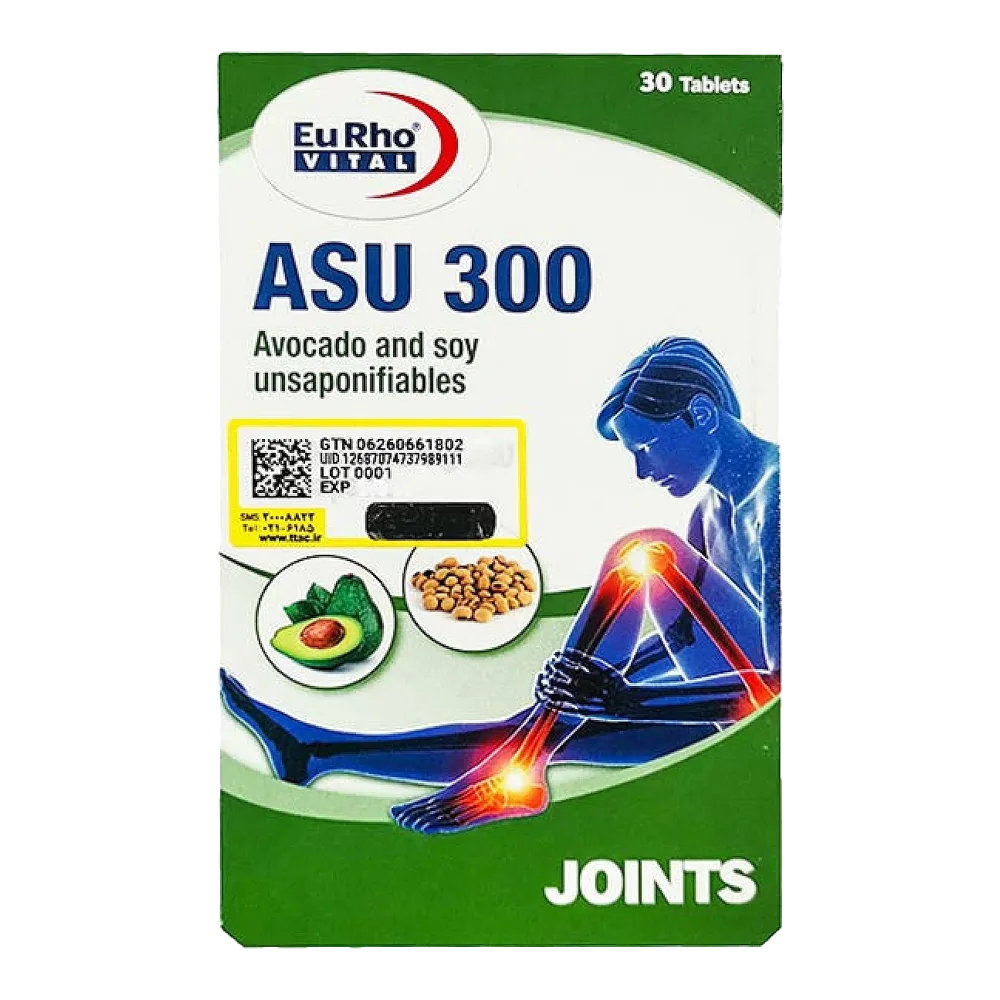 یوروویتال آسو 300م.گ قرص 30عددی